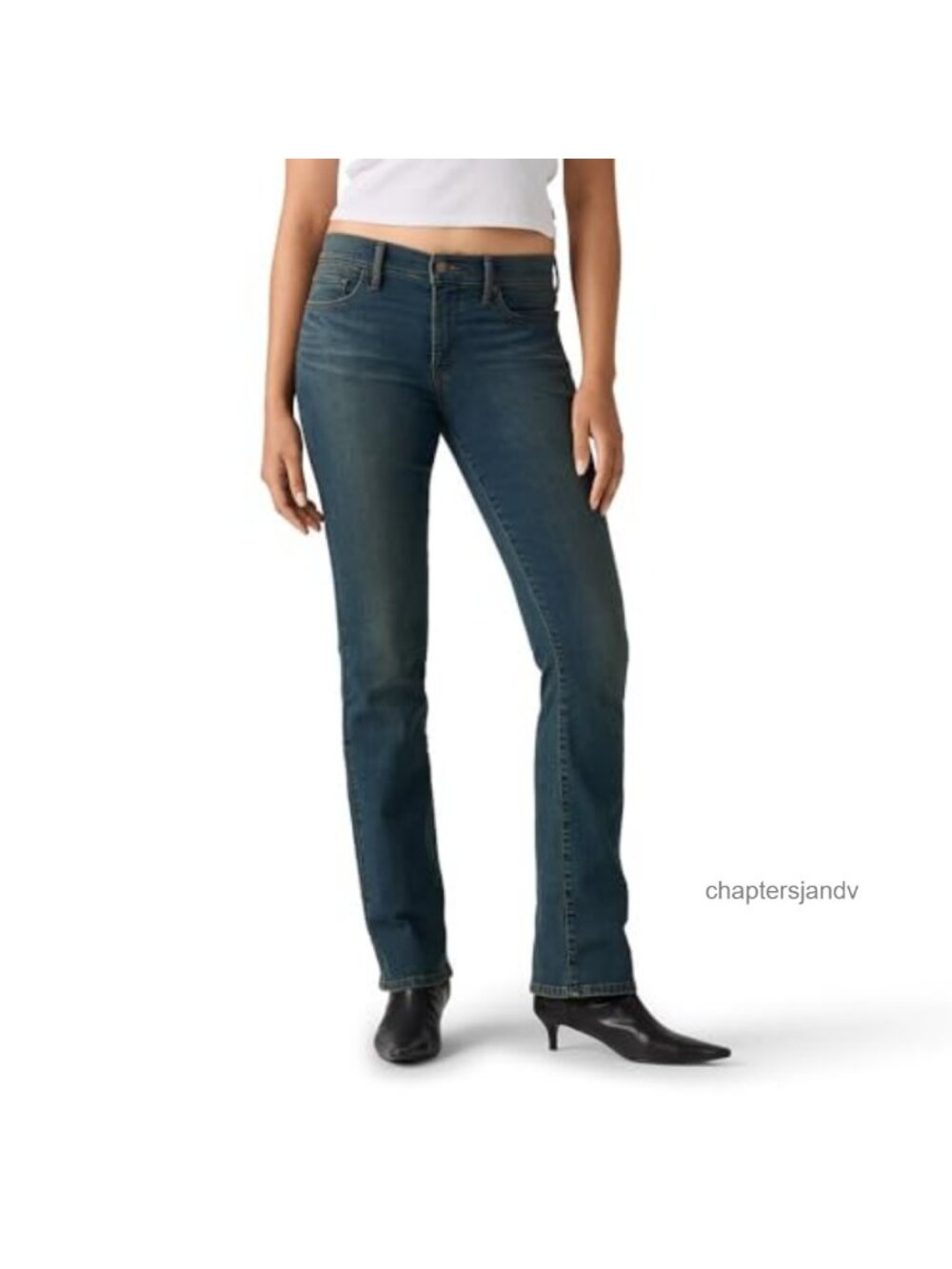 Plus Size 315 Shaping Bootcut Jeans Mid Rise Tummy Slimming Stretch